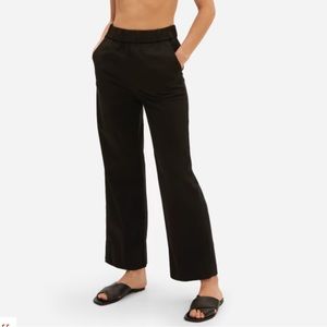 Everlane Black Ankle-Length Wide Leg Pants